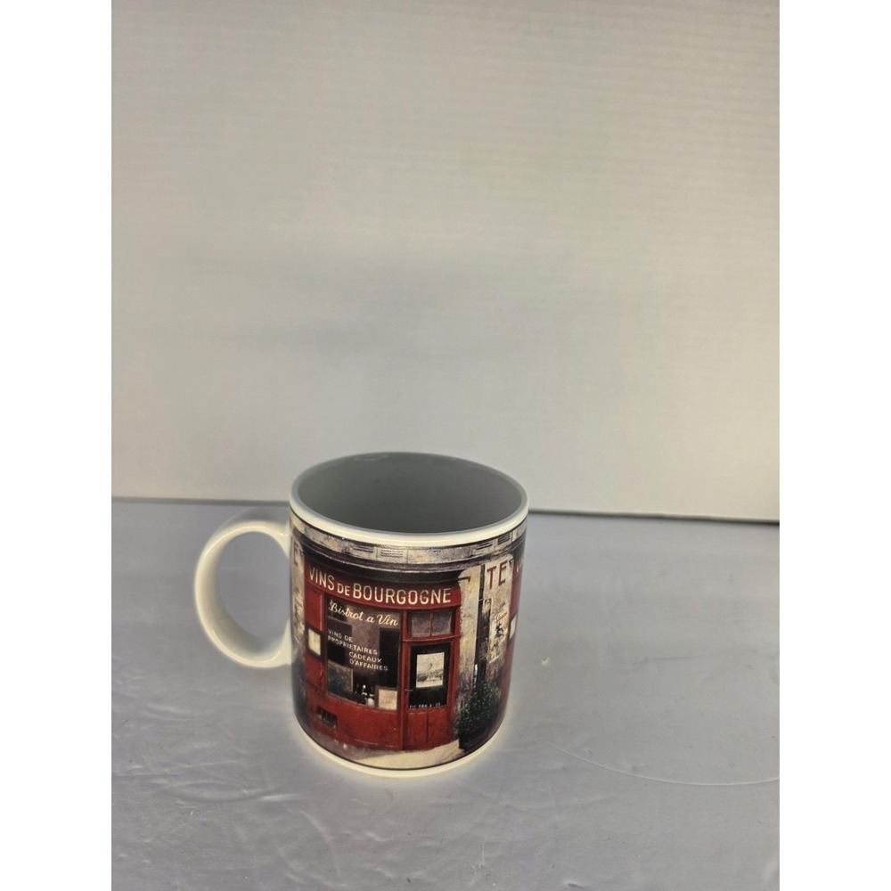 Sakura Table Storefronts French Bistro Coffee Mug Chiu Tak Hak Stoneware 10 oz - Picture 2 of 7